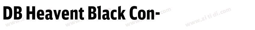 DB Heavent Black Con字体转换